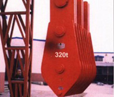 Application of the extra large block pulley in the Three Gorges underground power station